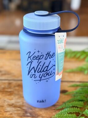 zak! Blue Water Bottle - "Keep the Wild in You" NEW